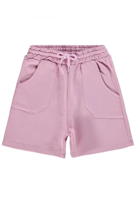 Kız Çocuk Şort 6-9 Yaş Koyu Pembe - Paket
