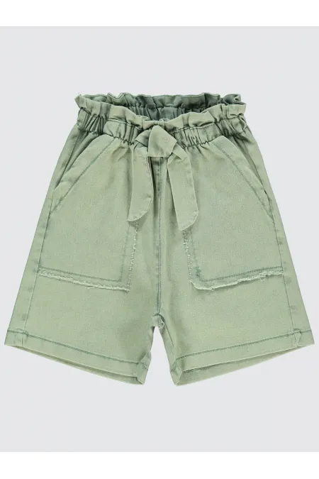 Kız Çocuk Şort 6-9 Yaş Yeşil - Paket