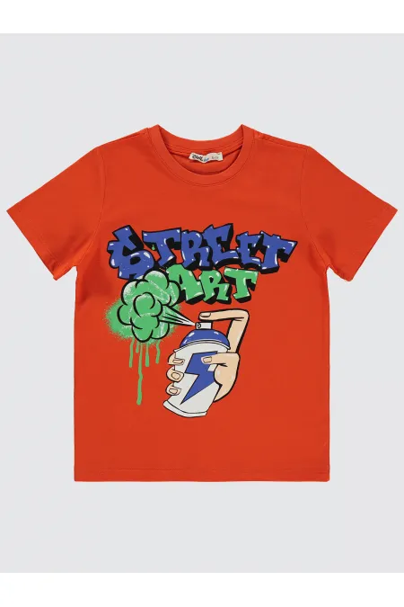 Boy T-Shirt 6-9 Years Pomegranate - Package