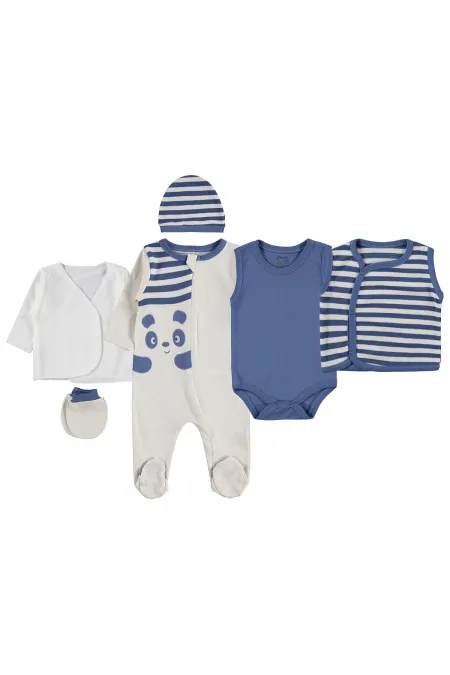 Bebek Zıbın Takımları 0-24 Ay Lacivert - Paket