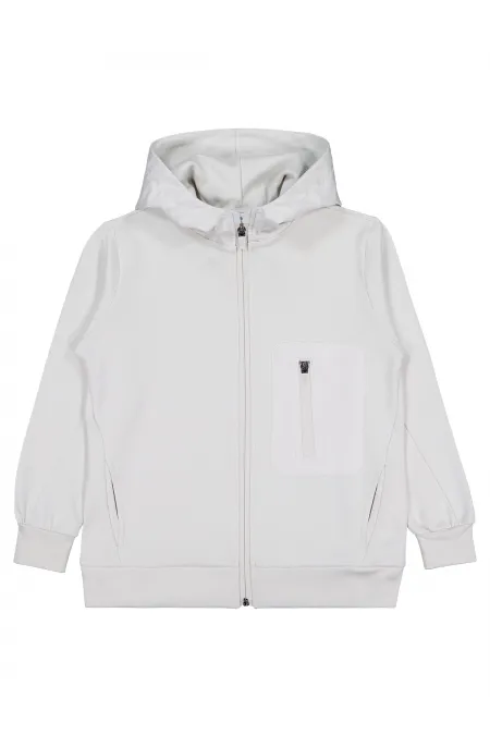 Gilet garçon 10-13 ans Gris clair - Emballage