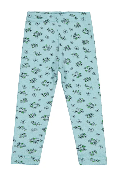 Collants pour filles Km 2-5 ans Vert amande - Paquet