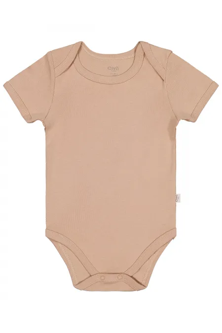 Bebek Çıtçıtlı Badi 0-24 Ay Sütlükahve - Paket