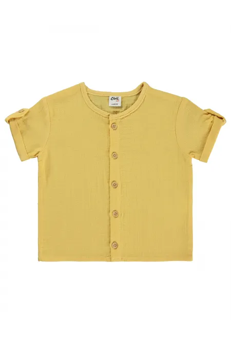 Baby Shirt 0-24 Months Dark Mustard - Pack