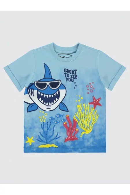 Boy T-Shirt 2-5 Years Blue - Pack