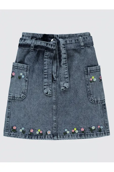 Kız Çocuk Etek 6-9 Yaş Mavi - Paket