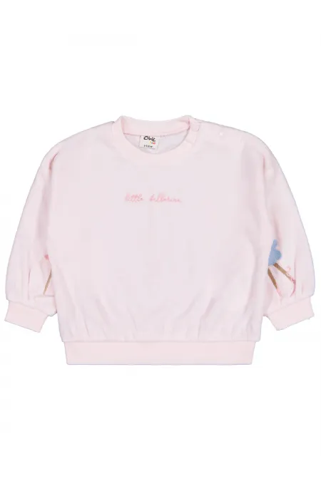 Bebek Sweatshirt 0-24 Ay Açık Pembe - Paket