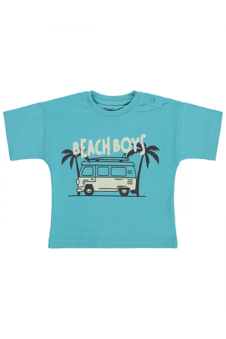 Bebek Tişört Km 0-24 Ay Petrol - Paket