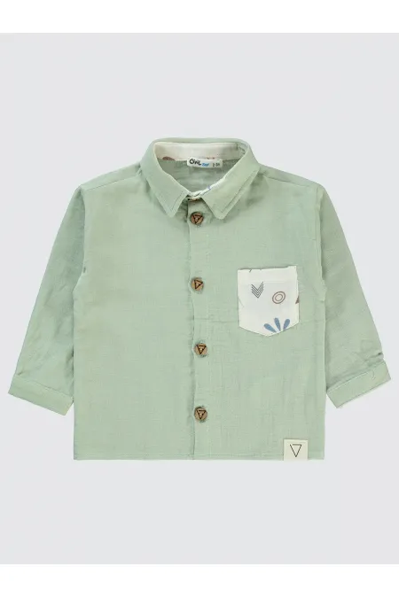 Chemise garçon 2-5 ans menthe - Emballage