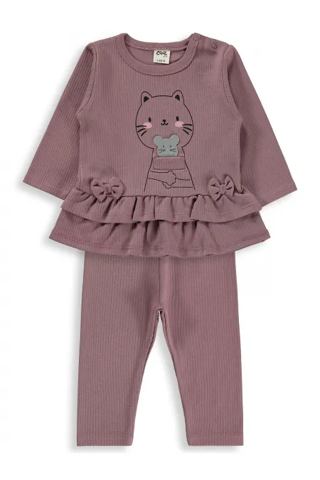 Bebek Takım 0-24 Ay Kahve - Paket