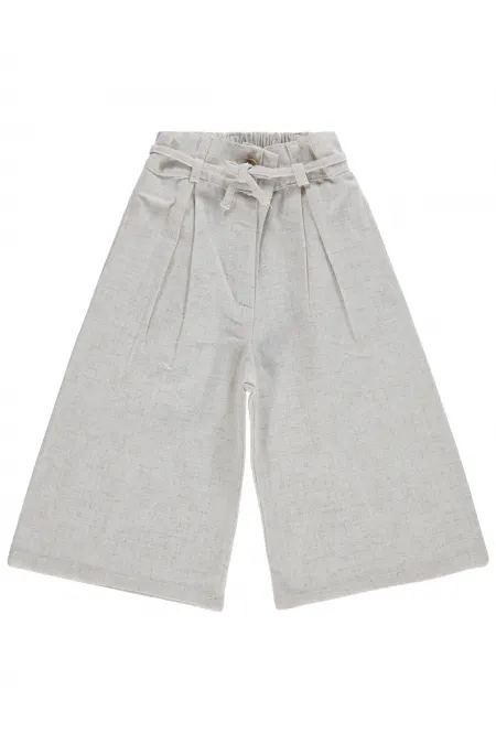 Kız Çocuk Pantolon 2-5 Yaş Kırık Beyaz - Paket