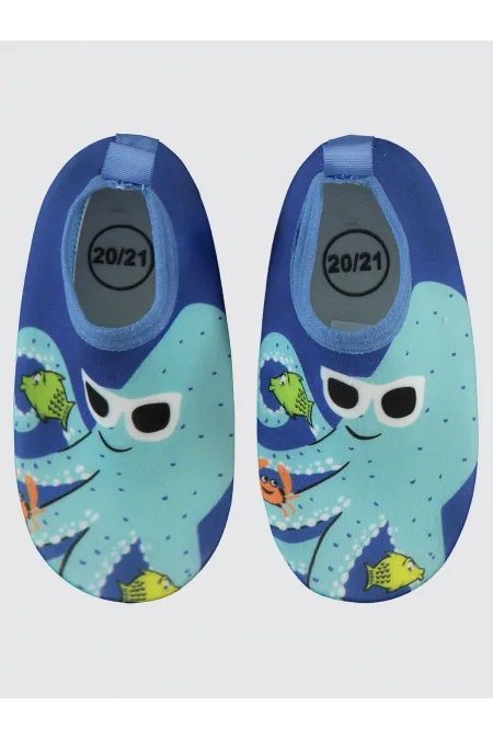 Erkek Çocuk Deniz Ayakkabısı 21-25 Numara Saks - Paket