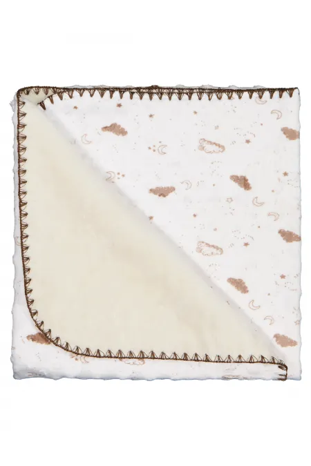 Couverture et lange pour bébé 0-24 mois écru - Emballage