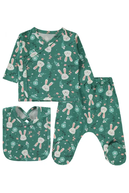 Baby Bodysuit Sets 0-24 Months Khaki - Package