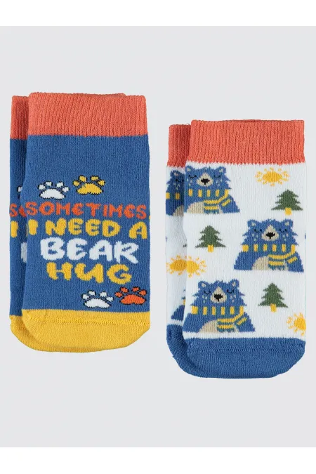 Chaussettes courtes garçon 2-9 ans, taille standard - Lot