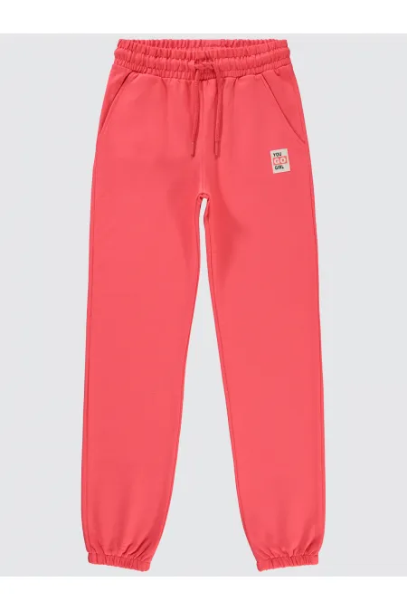 Girls Tracksuit Bottoms 10-13 Years Old Sunset Coral - Pack