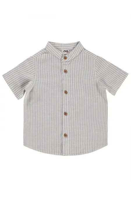 Bebek Gömlek 0-24 Ay Sütlükahve - Paket