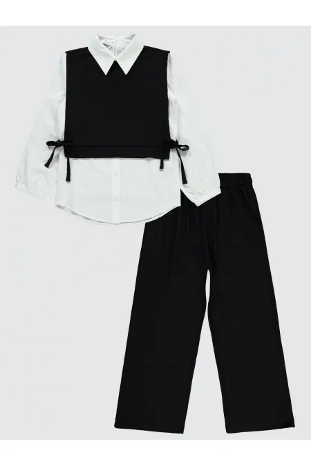 Girls' Suit 10-13 Years Old Black - Package