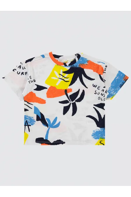 Boy T-Shirt 6-9 Years White - Pack