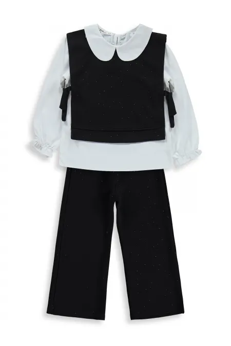 Ensemble d'équipe pour filles, 10-13 ans, noir - Emballage