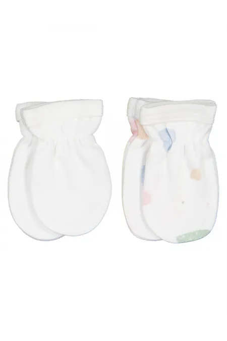 Gants pour bébé 0-24 mois écru - Lot