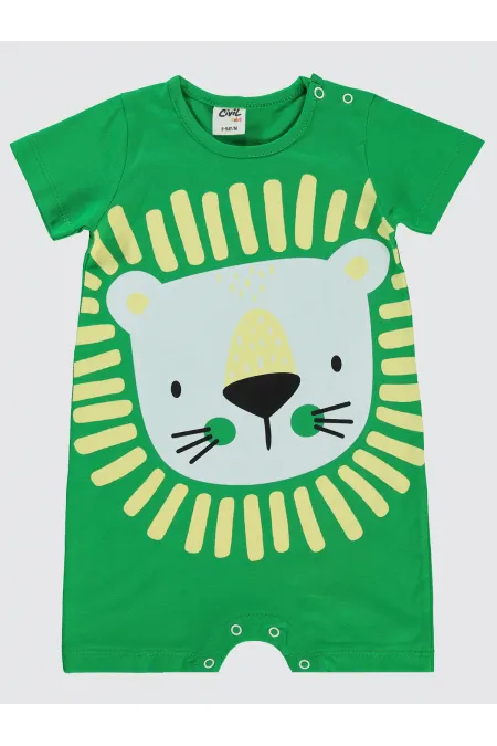 Grenouillères bébé 0-24 mois vertes - Lot