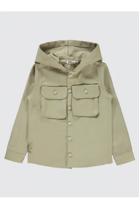 Chemise garçon 10-13 ans couleur pierre - Emballage