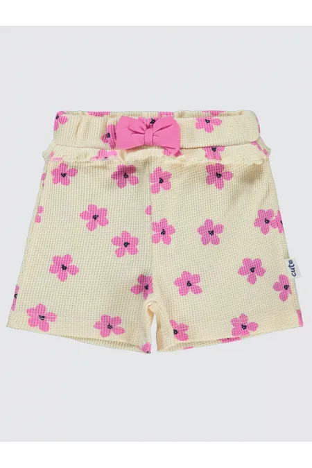 Bebek Şort 0-24 Ay FilDişi - Paket