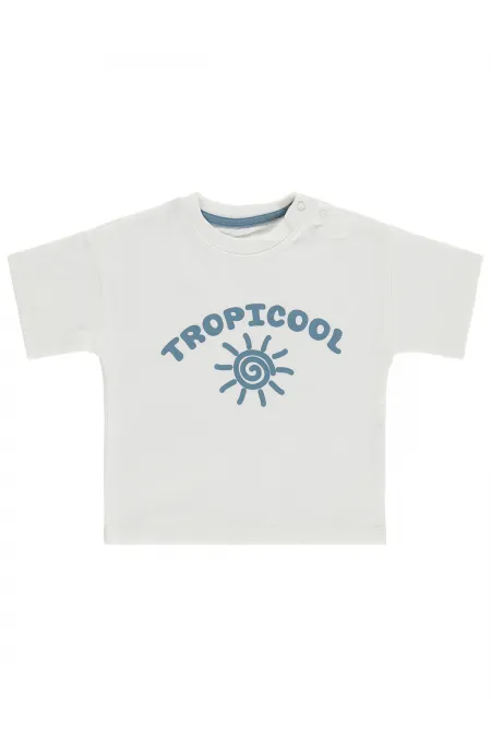 Bebek Tişört 0-24 Ay Ekru - Paket