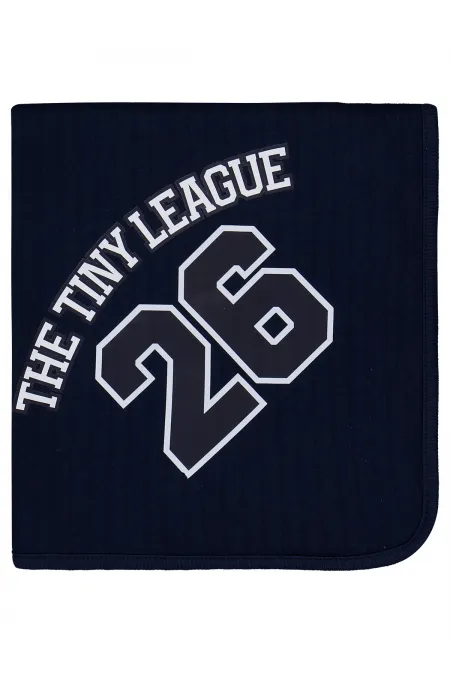 Couverture et lange pour bébé 0-24 mois bleu marine foncé - Emballage