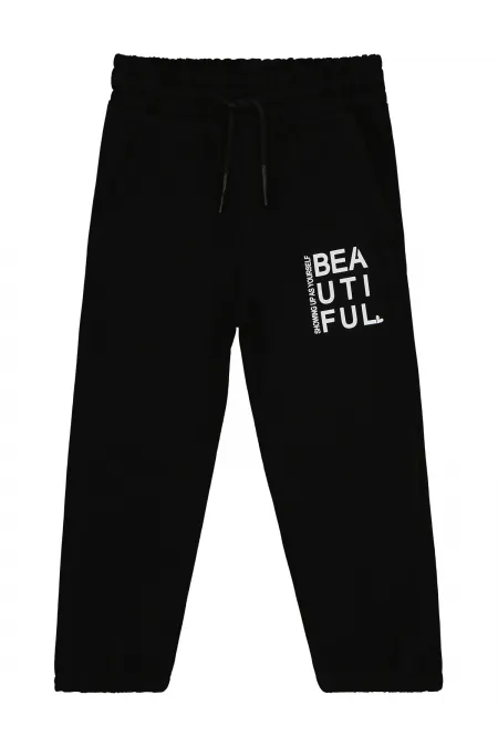 Girls Tracksuit Bottoms 2-5 Years Old Black - Pack