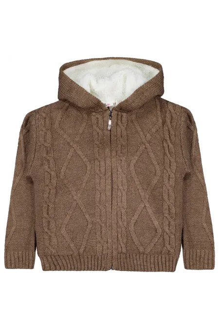 Gilet garçon 2-5 ans en vison chiné - Emballage