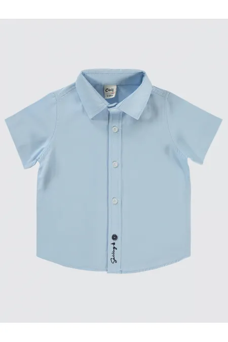 Bebek Gömlek 0-24 Ay Mavi - Paket