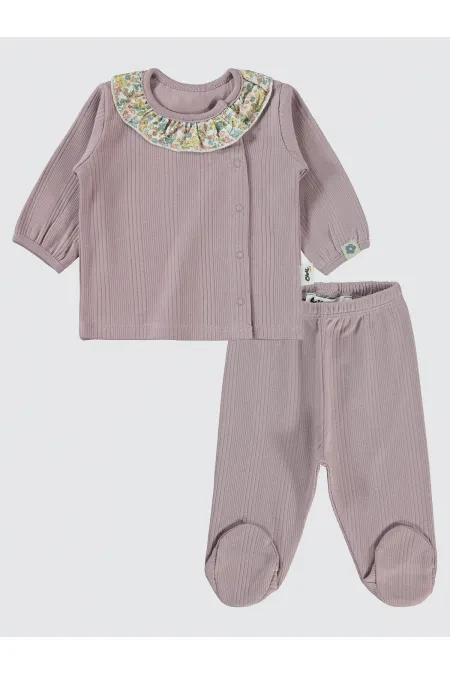 Baby Pajama Set 0-24 Months Soft Lilac - Package