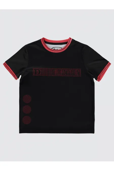 Boys T-Shirt 6-9 Years Old Black - Pack