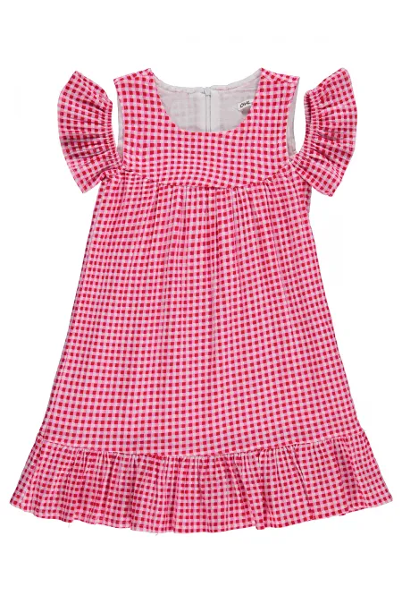 Girls' Jumpsuit and Dress, Ages 6-9, Red - Package
