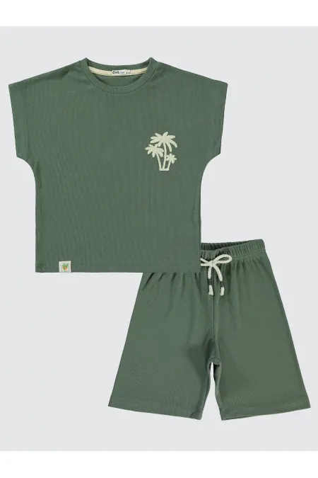 Boys Suit 6-9 Years Old Dark Khaki - Package