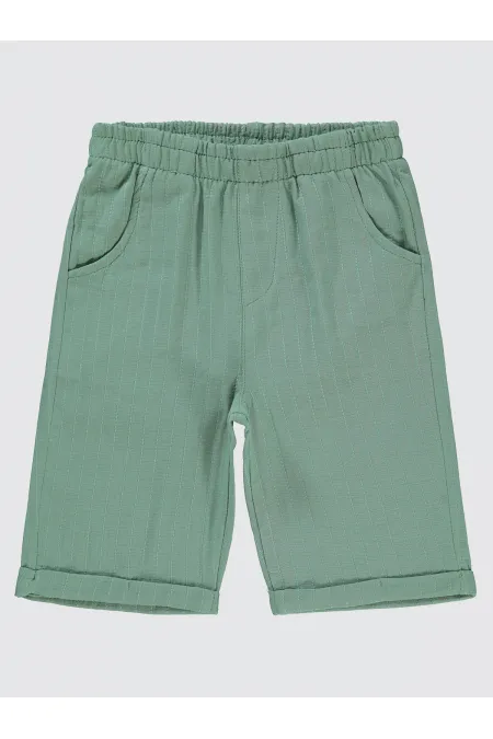 Capri garçon 6-9 ans, kaki doux - Emballage