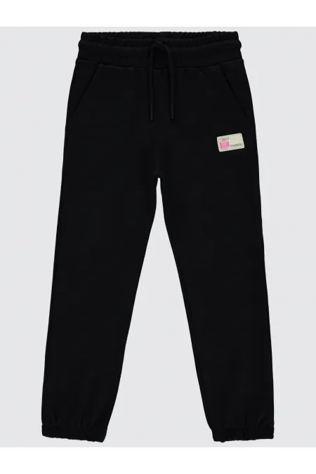 Kız Çocuk Eşofman Altı 6-9 Yaş Siyah - Paket