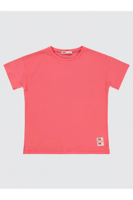 Girls T-Shirt 6-9 Years Old Sunset Coral - Pack