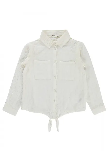 Kız Çocuk Gömlek 10-13 Yaş Beyaz - Paket