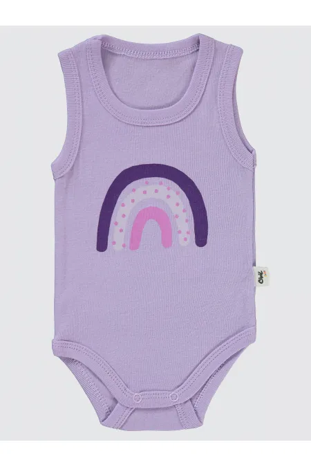 Body bébé à boutons-pression 0-24 mois lilas - Emballage