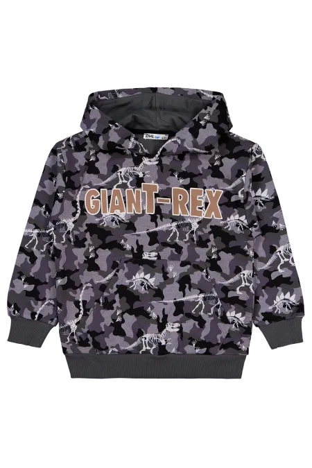 Erkek Çocuk Sweatshirt 10-13 Yaş Antrasit - Paket