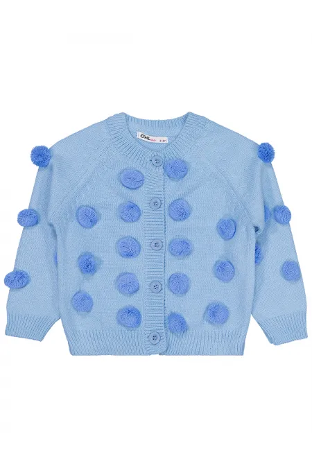 Gilet bleu pour fille (2-5 ans) - Emballage