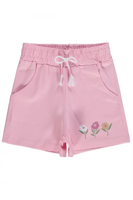 Kız Çocuk Şort 2-5 Yaş Pembe - Paket