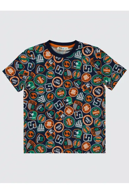 Boys T-Shirt 6-9 Years Old Navy Blue - Pack