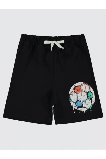 Short garçon noir 6-9 ans - Emballage