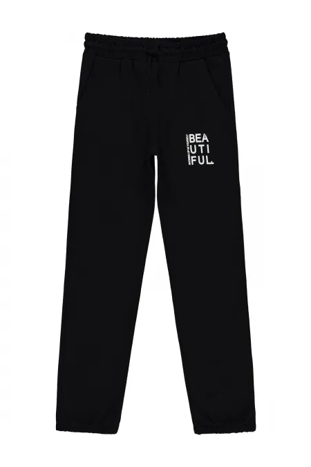 Girls Tracksuit Bottoms 10-13 Years Old Black - Pack