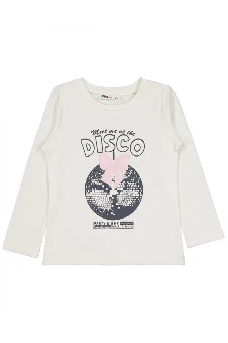 Kız Çocuk Sweatshirt Km 2-5 Yaş Ekru - Paket