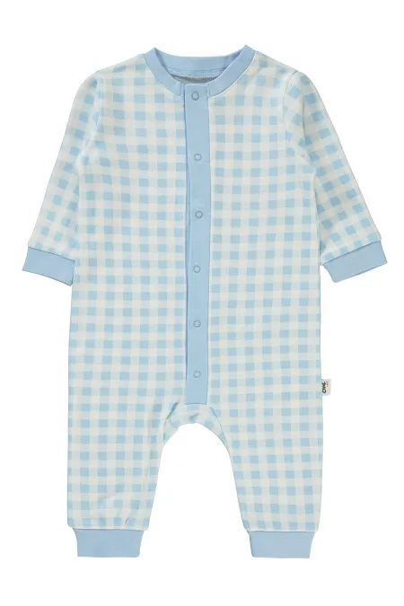 Grenouillère bébé 0-24 mois bleue - Emballage